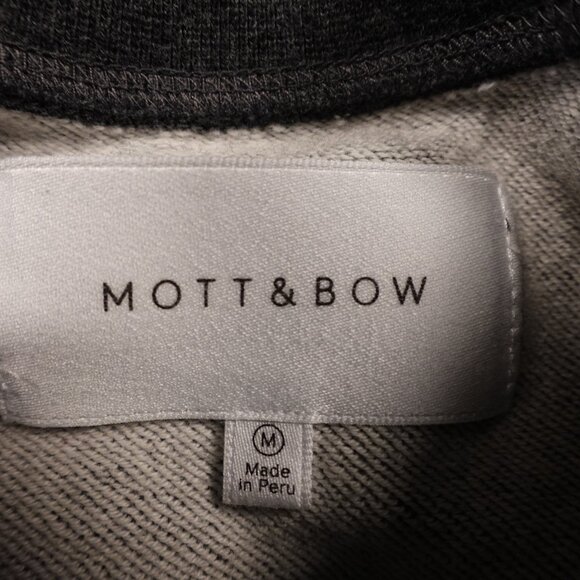 Mott & Bow Hooper French Terry Crewneck Sweatshirt Men’s Size M Charcoal Gray - Picture 2 of 9